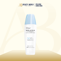  Sữa Chống Nắng Dưỡng Da Ngừa Mụn Sunplay Skin Aqua Acne Clear Milk Spf50+ Pa++++ 25G. 