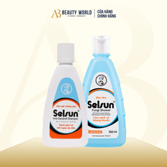  Combo Dầu Gội & Sữa Tắm Ngừa Gàu Và Kháng Khuẩn Selsun 100ml và 150ml 