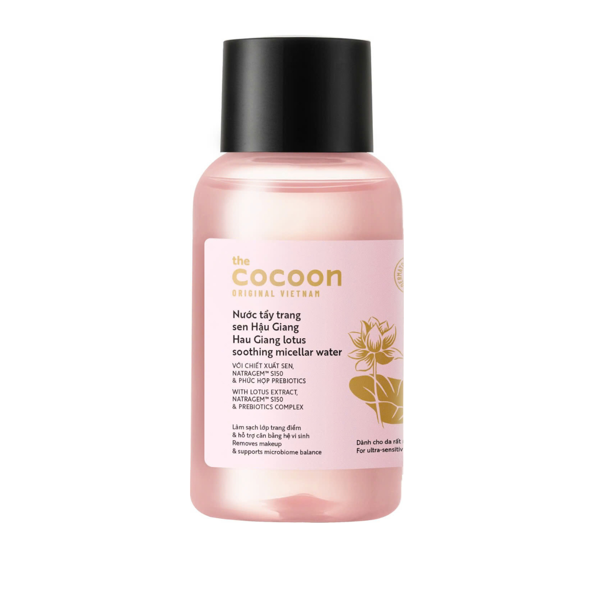 Nước Tẩy Trang Sen Hậu Giang Cocoon Lotus Soothing Micellar Water 140ml 
