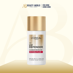  Kem Chống Nắng L'Oreal X20 Thoáng Da Mỏng Nhẹ UV Defender Invisible Resist Daily Sunscreen SPF50+ PA++++ 50ml 