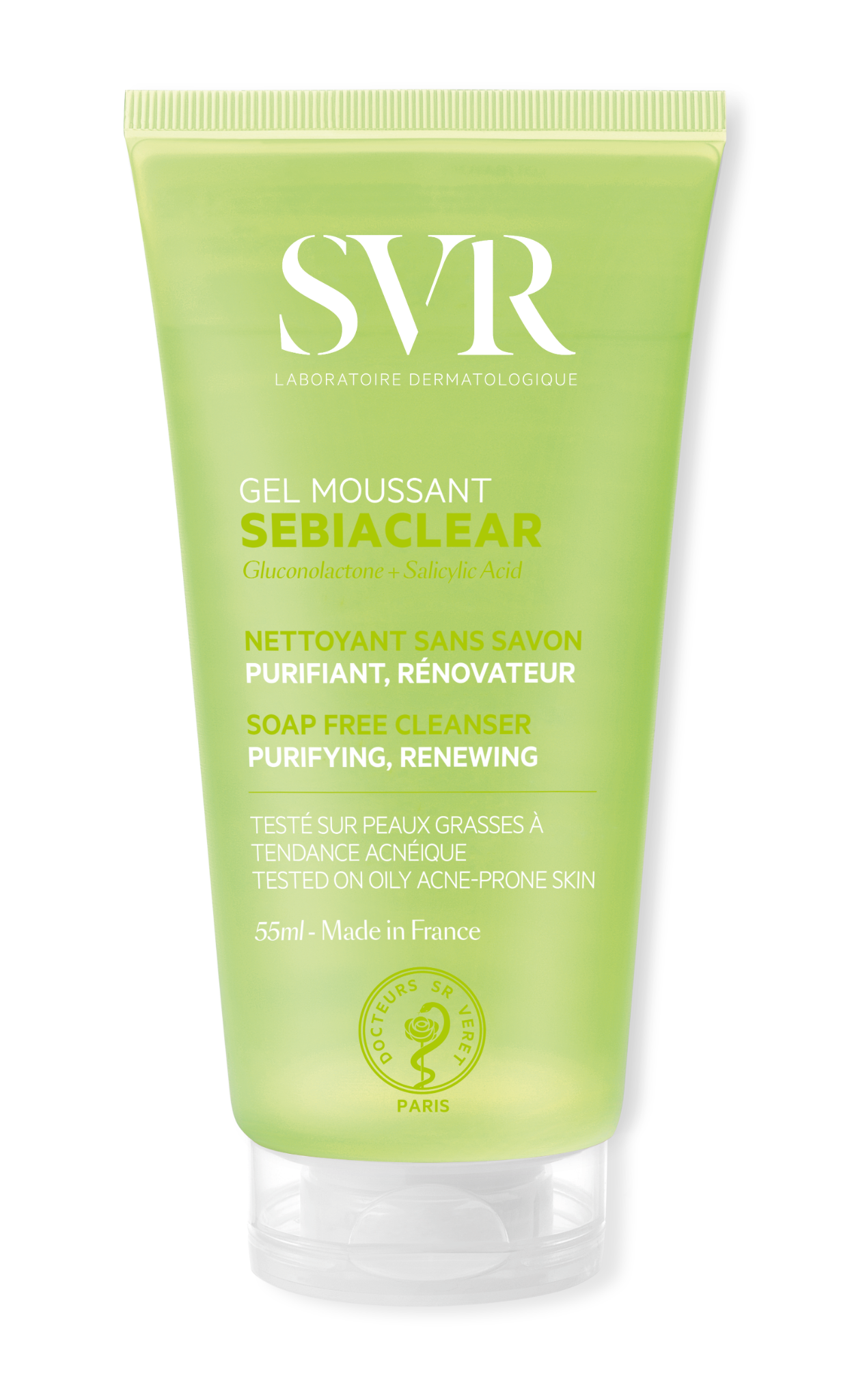  SVR Gel rửa mặt dành cho da dầu Sebiaclear Gel Moussant 55ml 