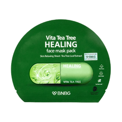  Mặt Nạ Tràm Trà Giúp Thải Độc Da, Giảm Mụn BNBG Vita Tea Tree Healing Face Mask Pack 30ml. 