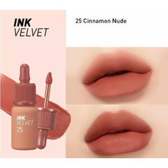  Son kem lì Peripera Ink Velvet Nude 25 Cinnamon Nude 4g. 