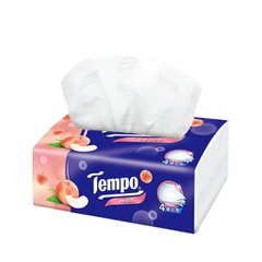  Khăn Giấy Gói Rút Hương Đào Tempo 90 Miếng. 