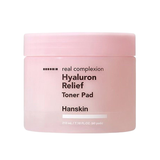  Toner Pad Cấp Ẩm Làm Dịu Da Hanskin Real Complexion Hyaluron Relief Toner Pad 210ml. 