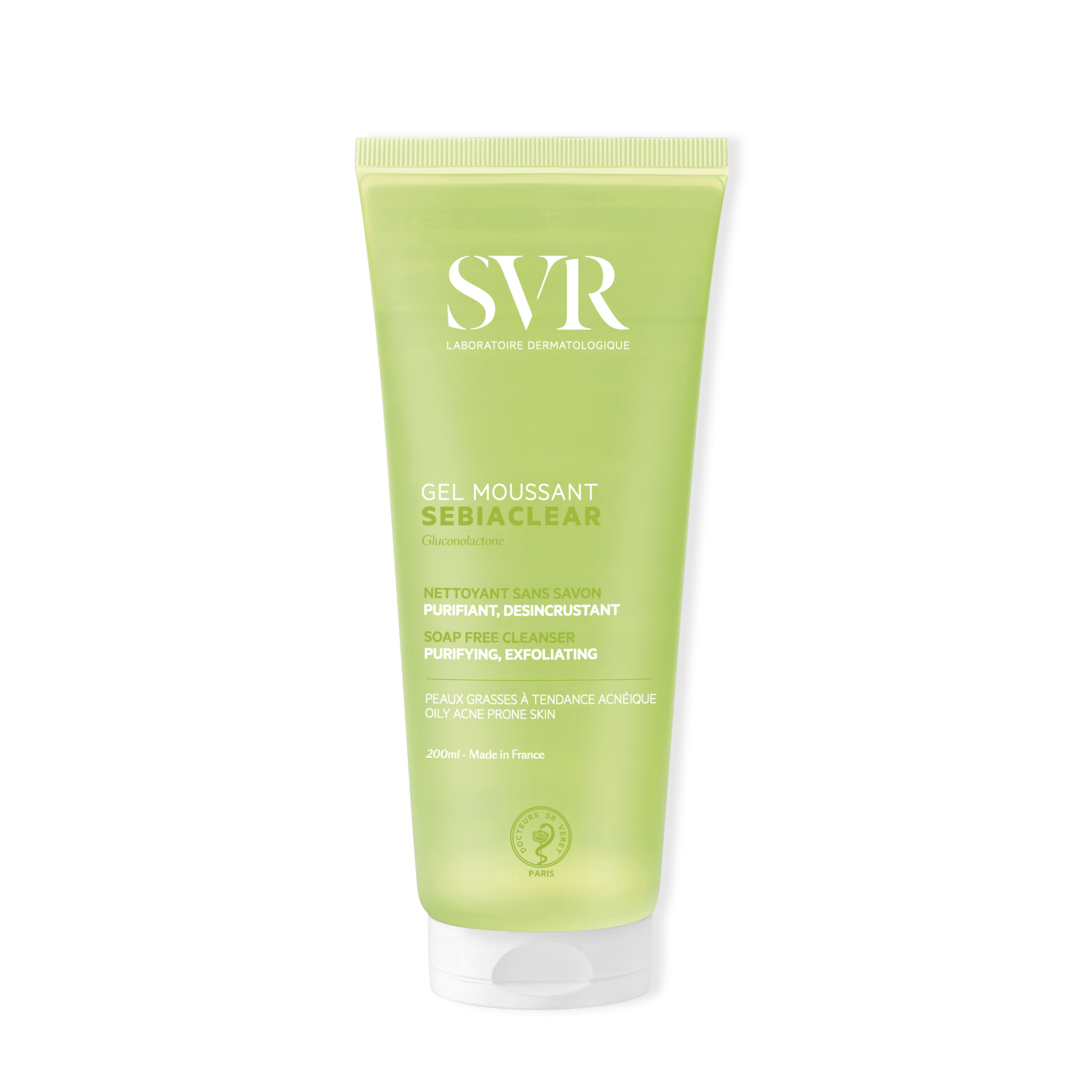  Gel Rửa Mặt Không Chứa Xà Phòng Cho Da Dầu Svr Sebiaclear Gel Moussant 200ml 