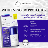  Kem chống nắng dưỡng trắng sáng Transino UV Protector SPF 50+ PA++++ 30ml 