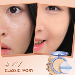  Phấn Phủ Nén Kiềm Dầu Sace Lady Lasting Waterproof Face Powder 01 10G. 