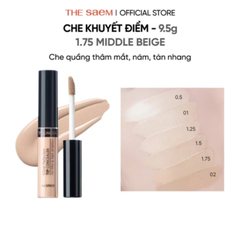  Kem Che Khuyết Điểm The Saem Cover Perfection Tip Concealer - 1.75 Middle Beige 6.5g. 
