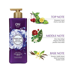  Sữa Tắm Dưỡng Ẩm Hương Nước Hoa On The Body Perfume Shower Body Wash Violet Dream 500G. 