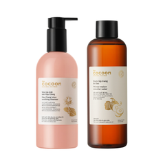  Combo Sữa rửa mặt Sen Hậu Giang 310ml và Nước tẩy trang bí đao 500ml Cocoon Hau Giang Lotus Soothing Cleanser Winter Melon Micellar Water 500ml 