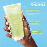  Gel Rửa Mặt Không Chứa Xà Phòng Cho Da Dầu Svr Sebiaclear Gel Moussant 200ml. 