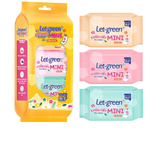  Khăn ướt mini Let-green 12 miếng*6. 