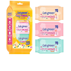  Khăn ướt mini Let-green 12 miếng*6. 
