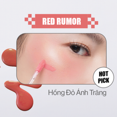  Má Hồng Kem Căng Bóng Glamrr Q Glow Lasting Fresh Blush  04 Red Rumor 3.8G. 