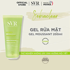  Gel Rửa Mặt Không Chứa Xà Phòng Cho Da Dầu Svr Sebiaclear Gel Moussant 200ml. 
