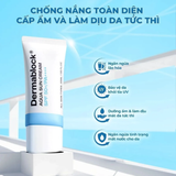  Kem Chống Nắng Cấp Ẩm Và Làm Dịu Cho Da Xâm Lấn Treatment Dermablock Aqua Sun CreamSPF50+ PA++++35ml. 