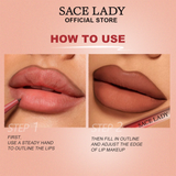  Chì Kẻ Viền Môi Sace Lady Velvet Mousse Multi Pencil 02 0.2g. 