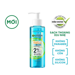  Gel Rửa Mặt Cho Da Dầu Mụn  Garnier Skin Naturals Bright Complete Anti-Acne Cleansing Gel 120ml. 
