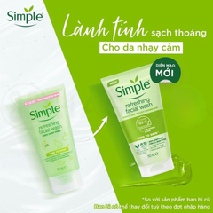  Sữa Rửa Mặt Simple Kind To Skin Refreshing Facial Wash 150ml 