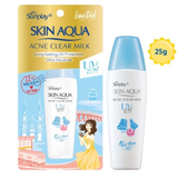  Sữa Chống Nắng Dưỡng Da Ngừa Mụn Sunplay Skin Aqua Acne Clear Milk Spf50+ Pa++++ 25G. 