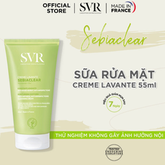  Sữa Rửa Mặt Cấp Ẩm Không Chứa Xà Phòng SVR Sebiaclear Creme Lavante 55ml. 