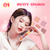  Bảng phấn mắt 5 màu Silkygirl Crunchy Licious Shadow Bar Màu 01 Nutty Crunch 10g 