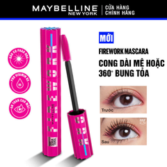  Mascara Cong Dài Và Tỏa Mi 360 Độ Waterproof Maybelline Firework 8.75ml. 