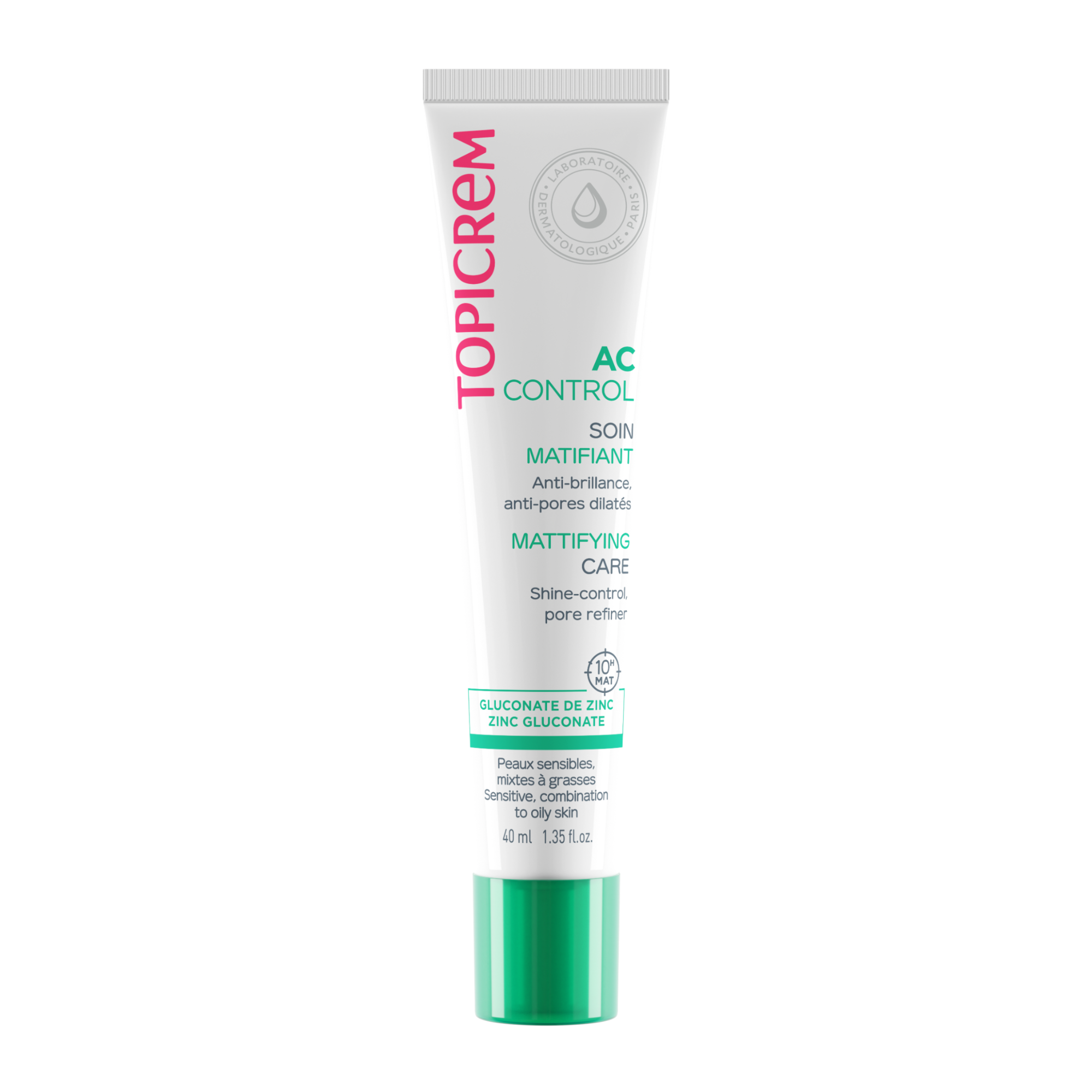  Kem Dưỡng Hỗ Trợ Giảm Mụn, Dưỡng Ẩm Topicrem AC Control Balancing Anti-Blemish Care 40ml 