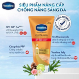  Serum Dưỡng Thể Chống Nắng Phổ Rộng SPF50 PA+++  Vaseline Healthy Bright Gluta-Hya Serum Burst Lotion 260ml. 