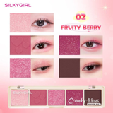  Bảng phấn mắt 5 màu Silkygirl Crunchy Licious Shadow Bar Màu 02 Fruity Berry 10g 