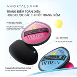  Bộ Bông Mút Dùng Để Tán Kem Nền Dạng Lỏng Amortals  Màu Xanh Dương Gồm 2 Bông Mút + 1 Hộp Đựng 