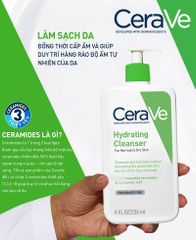  Cerave Sữa Rửa Mặt Giúp Làm Sạch Sâu Dành Cho Da Thường Và Da Khô 236ml. 