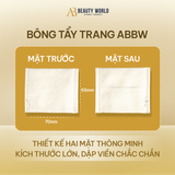  Bông tẩy trang cao cấp AB Beauty World Pillow Cotton Puffs 150 miếng. 