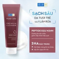  Sữa Rửa Mặt Chăm Sóc Da Lão Hóa Hada Labo Premium Cleanser Aging Care 100G 