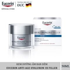  Kem Dưỡng Chống Nhăn Da Ban Đêm Eucerin Anti Age Hyaluron Filler Night Cream 50ml. 