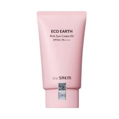  Kem Chống Nắng Kiềm Dầu Nâng Tone Cho Da Sáng Hồng The Saem Eco Earth Pink Sun Cream Ex SPF50+ PA++++50g. 