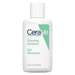  Sữa Rửa Mặt Sạch Sâu Cho Da Thường Đến Da Dầu CeraVe Foaming Cleanser 30ml. 