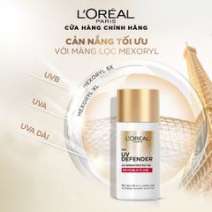  Kem Chống Nắng X20 Thoáng Da Mỏng Nhẹ L'Oreal Paris Uv Defender Serum 50ml Spf 50++ 