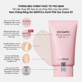  Kem Chống Nắng Kiềm Dầu Nâng Tone Cho Da Sáng Hồng The Saem Eco Earth Pink Sun Cream Ex SPF50+ PA++++50g. 