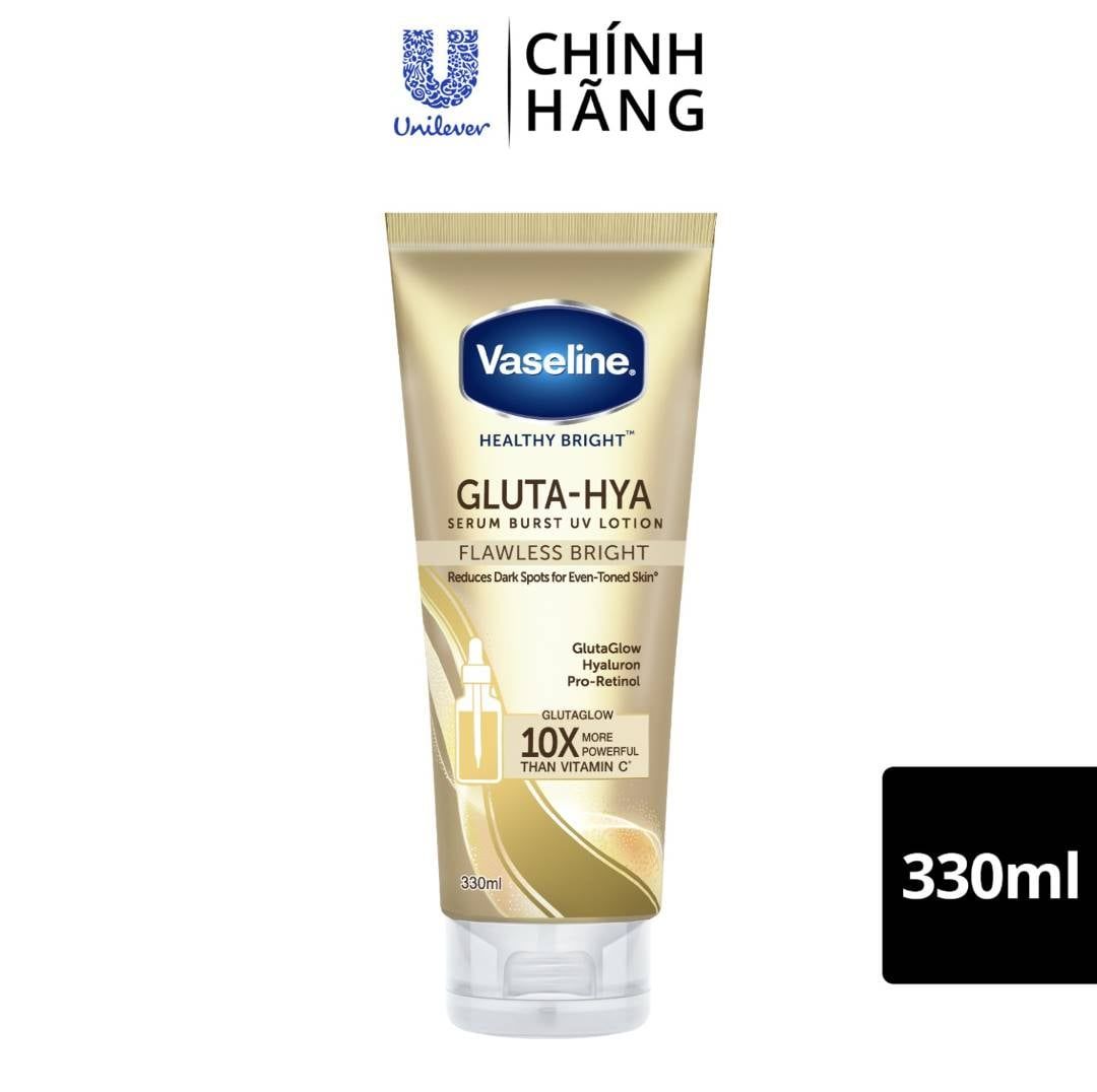  Sữa Dưỡng Thể Vaseline Gluta-Hya Bảo Vệ Và Dưỡng Sáng Da 330ml 