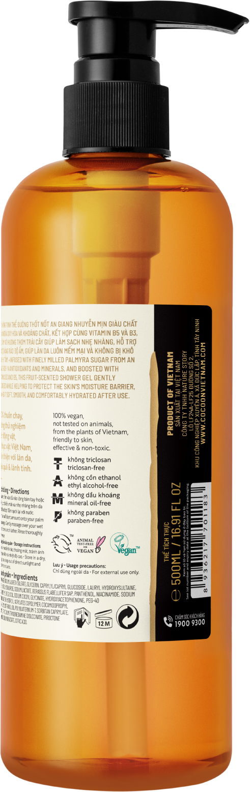  Combo Cocoon Gel Tắm và Làm Sạch Da Chết Đường Thốt Nốt An Giang Phiên Bản Cứu Trợ Chó Mèo Lang Thang 500ml+200ml 