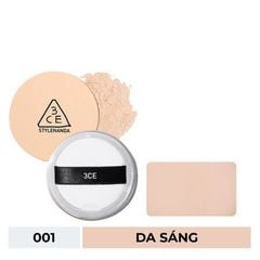  Phấn Phủ Dạng Bột Mịn Lì 3CE Màu 001 Da Sáng Natural Finish Loose Powder Light Beige 8.5g. 
