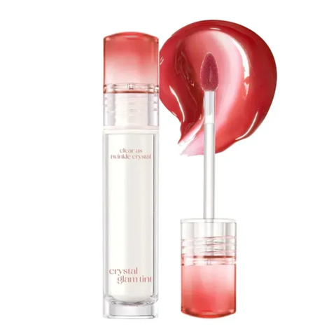  Son Tint Bóng Lì Clio Màu 08 Hồng Cam Crystal Glam Tint Gentle Cinnamon 3.4g. 