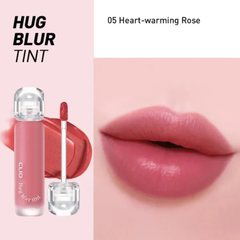  Son Kem Lì Clio Màu 05 Đỏ Hoa Hồng Hug Blur Tint Heart-Warming Rose 3.1g. 