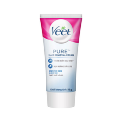  Kem Tẩy Lông Dành Cho Da Nhạy Cảm Veet Pure Pure Hair Removal Cream  Sensitive Skin 50g. 