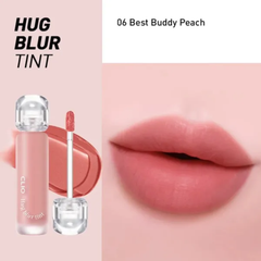  Son Kem Lì Clio Màu 06 Hồng Đào Hug Blur Tint 06 Best Buddy Peach 3.1g. 