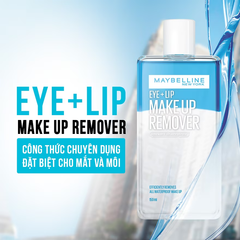  Nước Tẩy Trang Mắt Môi Maybelline Lip & Eye Make Up Remover 150ml. 