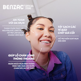  Tẩy Tế Bào Chết BENZAC Giúp Làm Sạch Mụn Đầu Đen Cho Da Dầu Mụn Blackhead Control Scrub 60g 