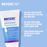  Sữa Rửa Mặt BENZAC Giúp Diệt Khuẩn & Cân Bằng PH Cho Da Mụn - PH Control Antibacterial Wash 150ml 